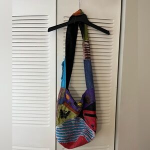 Multi-designed crossbody, bag by Riding International, 100%